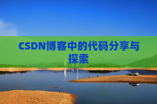 CSDN博客中的代码分享与探索
